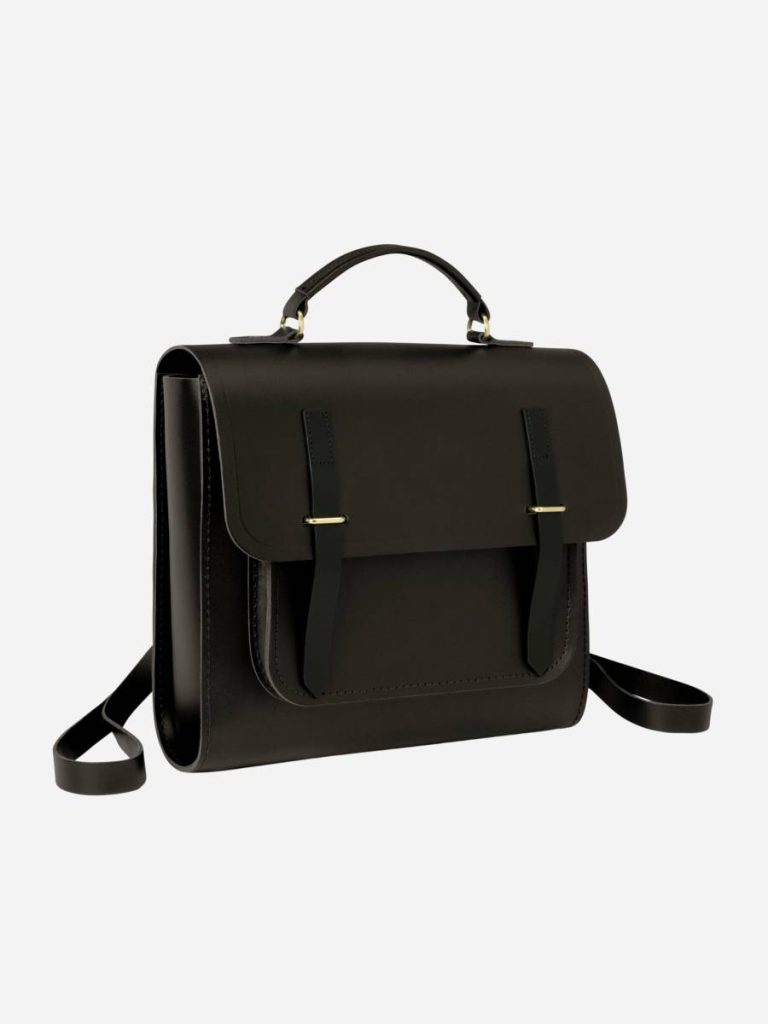 Backpacks Cambridge Satchel The Messenger Backpack - Dark Brown & Black Bridle Women - Image 2