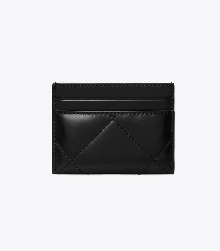 Black Card Cases Kira Diamond Quilt Card Case Women Tory Burch - Image 3