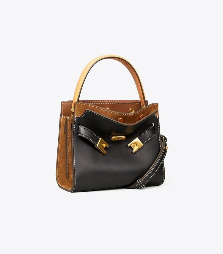 Black Crossbody Bags Tory Burch Petite Lee Radziwill Double Bag Women