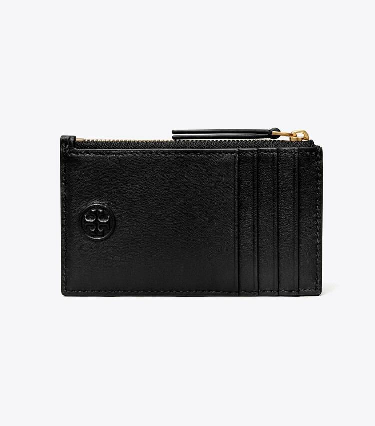 Black Fleming Soft Zip Card Case Women Tory Burch Card Cases - Image 3