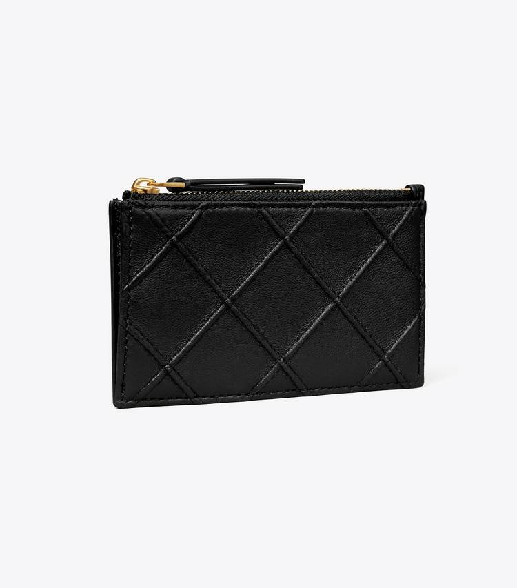 Black Fleming Soft Zip Card Case Women Tory Burch Card Cases