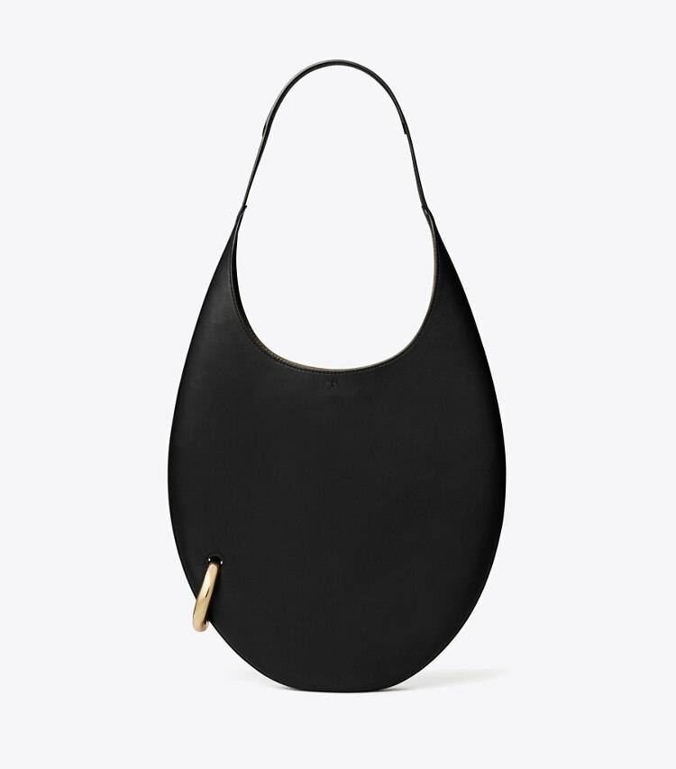Black / Gold Shoulder Bags Tory Burch Pierced Handbag Women - Image 3