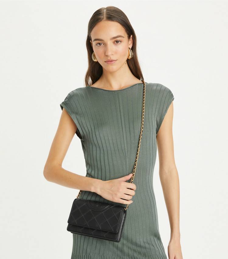Black Mini Bags Tory Burch Women Fleming Soft Crossbody - Image 2