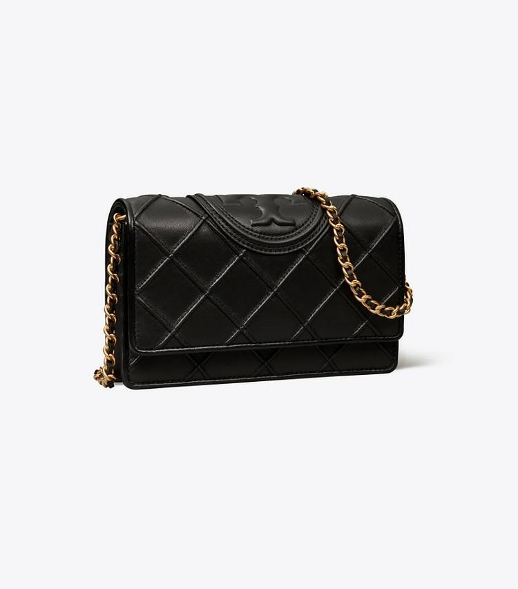 Black Mini Bags Tory Burch Women Fleming Soft Crossbody