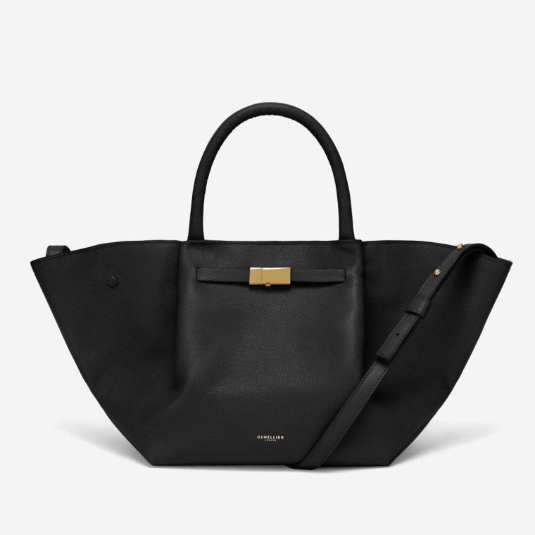 Black Small Grain Women Demellier Crossbody Bags The Midi New York
