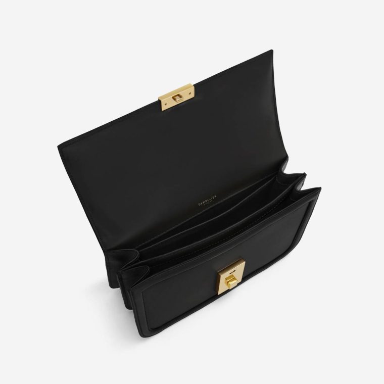 Black Smooth Women Crossbody Bags The Paris Crossbody Demellier - Image 5