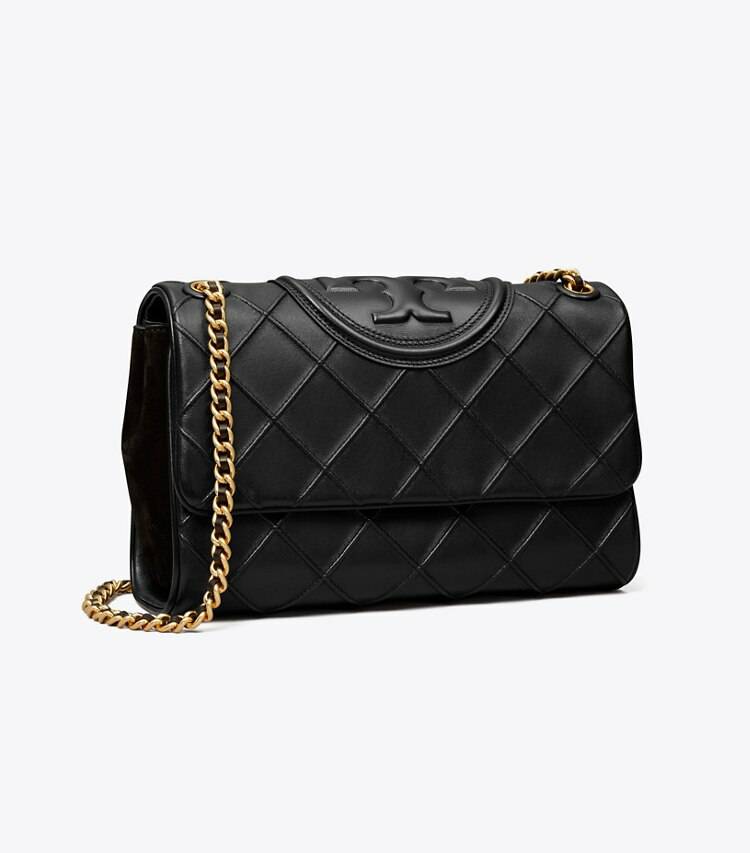 Black Tory Burch Fleming Soft Convertible Shoulder Bag Shoulder Bags Women