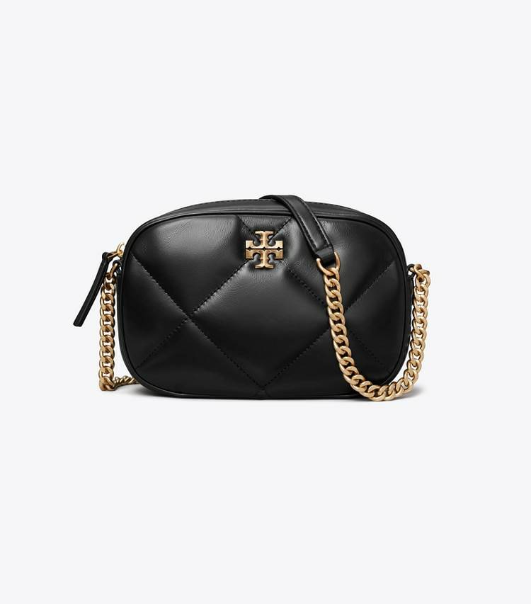 Black Tory Burch Kira Diamond Quilt Camera Bag Women Crossbody Bags - Image 3
