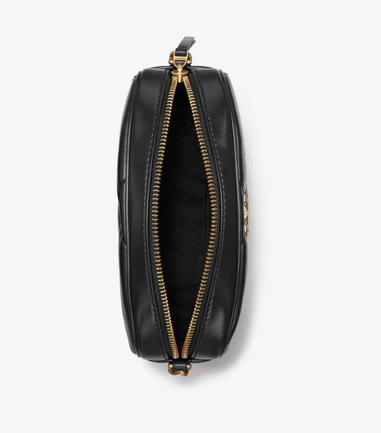 Black Tory Burch Kira Diamond Quilt Camera Bag Women Crossbody Bags - Image 5