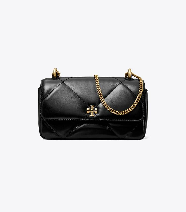 Black Tory Burch Women Crossbody Bags Mini Kira Diamond Quilt Flap Bag - Image 4
