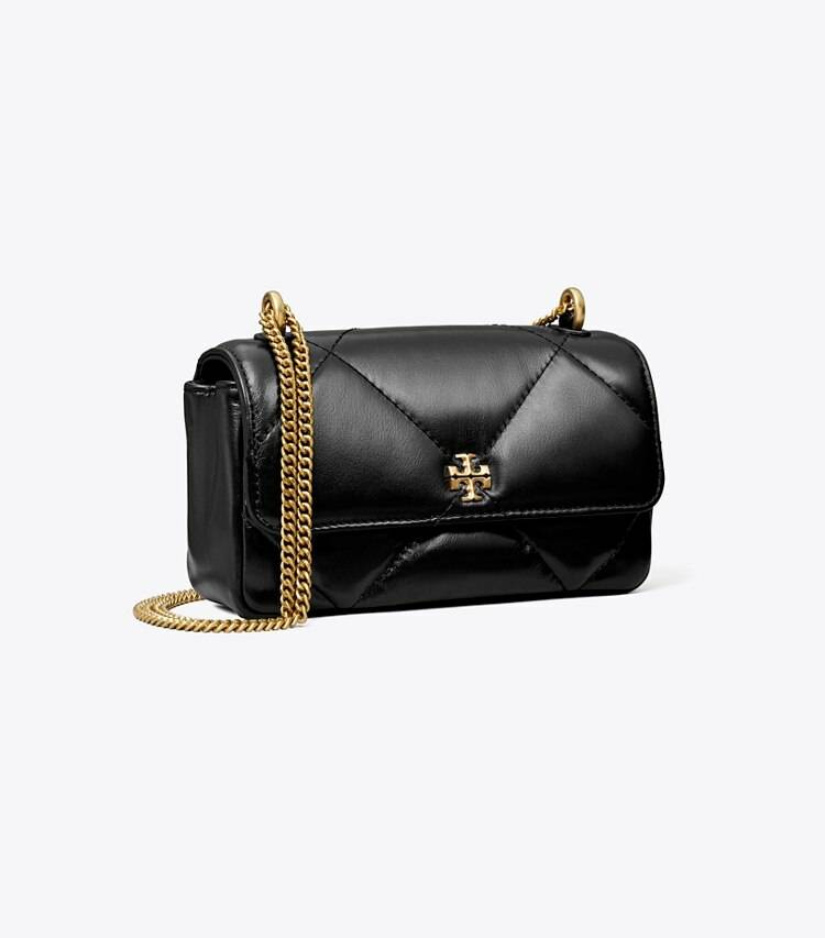 Black Tory Burch Women Crossbody Bags Mini Kira Diamond Quilt Flap Bag