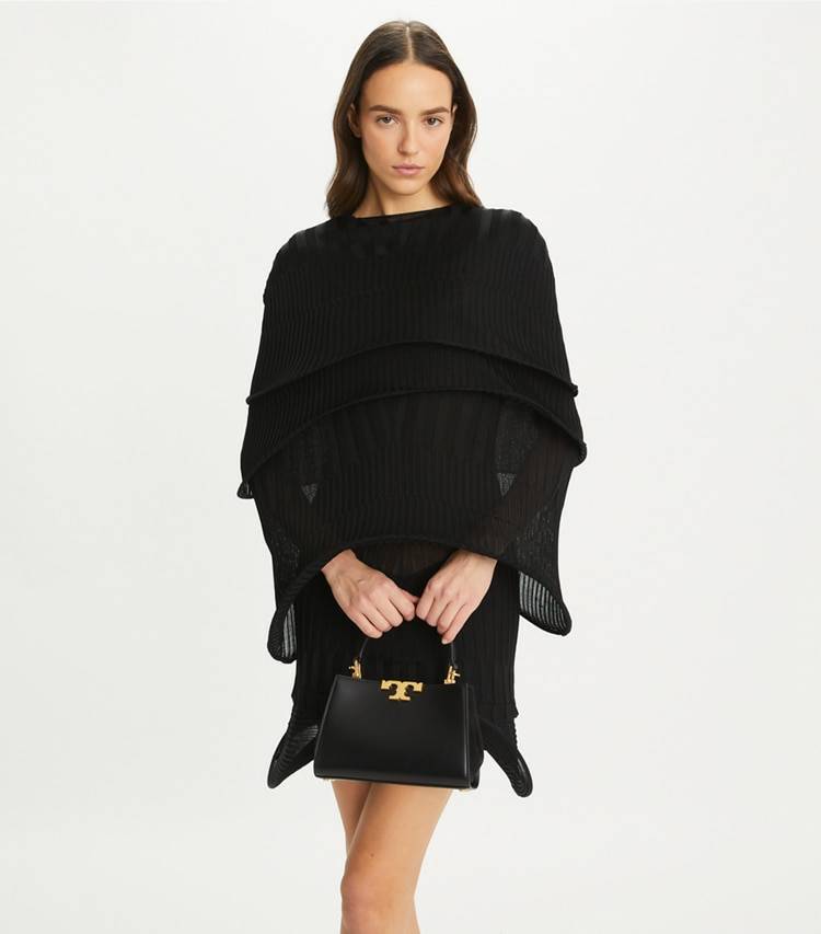 Black Women Crossbody Bags Tory Burch Mini Eleanor Satchel - Image 2