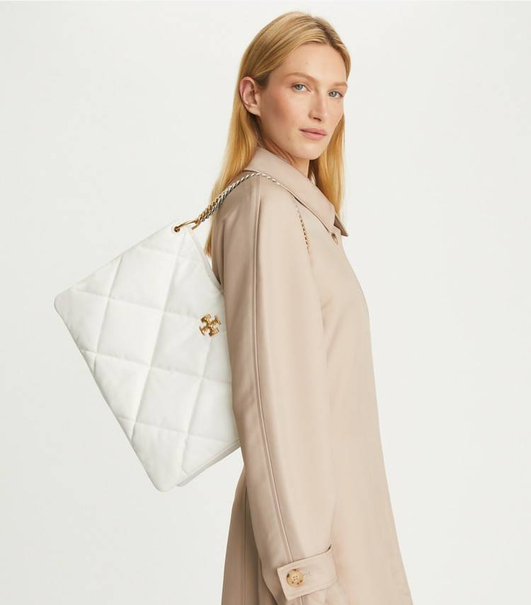 Blanc Kira Diamond Quilt Shoulder Bag Tory Burch Shoulder Bags Women - Image 3