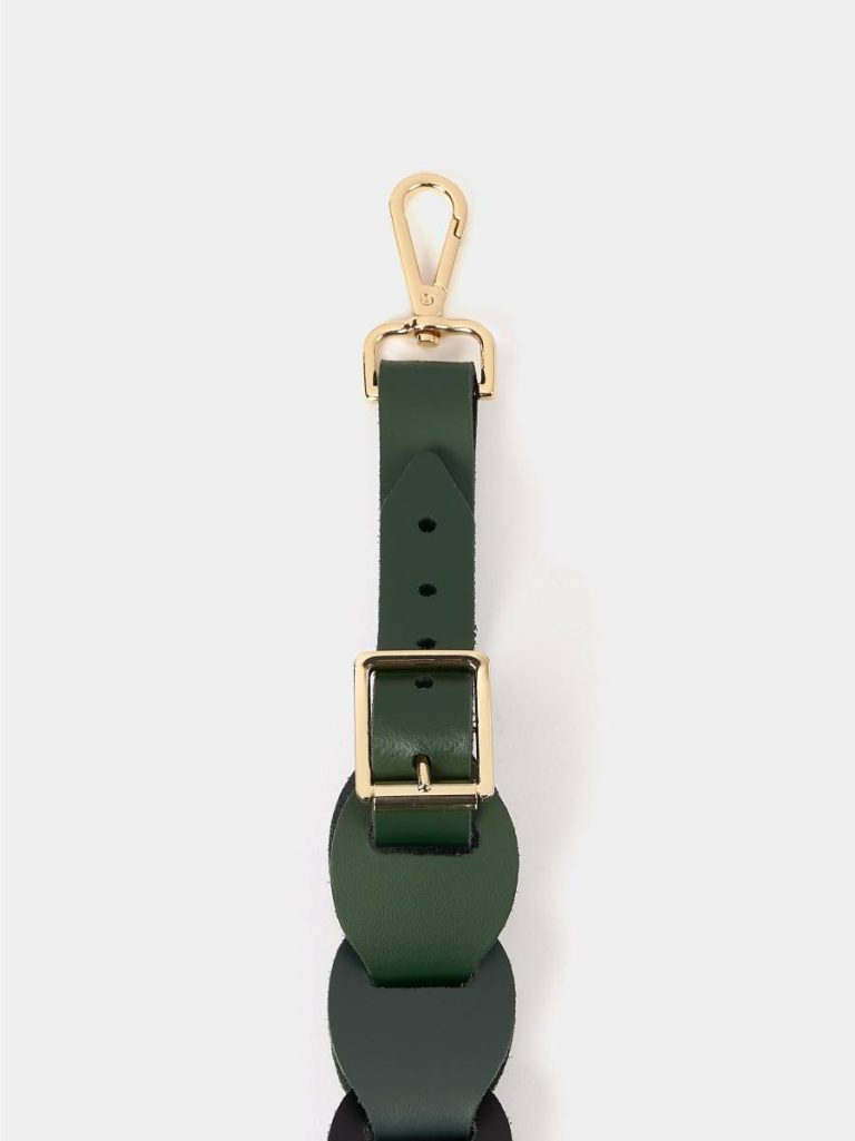Cambridge Satchel The Link Strap - Racing Green Tri-Colour & Pale Gold Hardware Women Crossbody - Image 3
