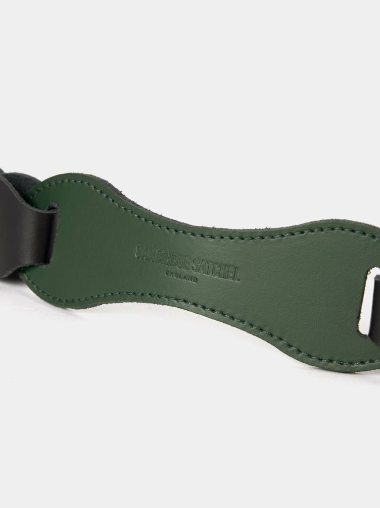 Cambridge Satchel The Link Strap - Racing Green Tri-Colour & Pale Gold Hardware Women Crossbody - Image 4