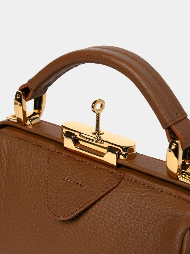 Cambridge Satchel The Mini Sophie - Havana Calf Grain Handbags Women - Image 4