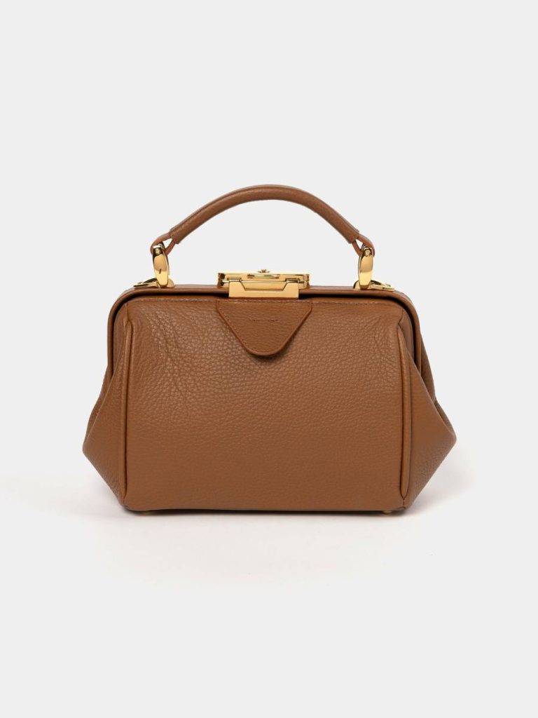 Cambridge Satchel The Mini Sophie - Havana Calf Grain Handbags Women
