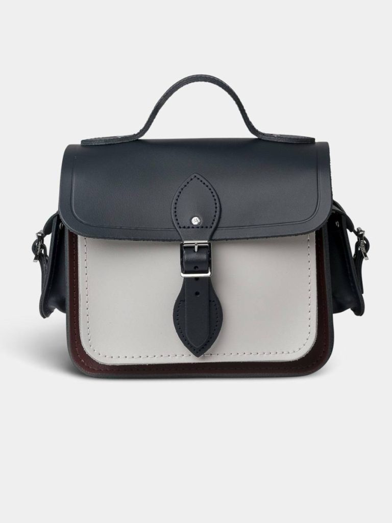 Cambridge Satchel The Traveller -Clay, Oxblood & Navy Crossbody Women