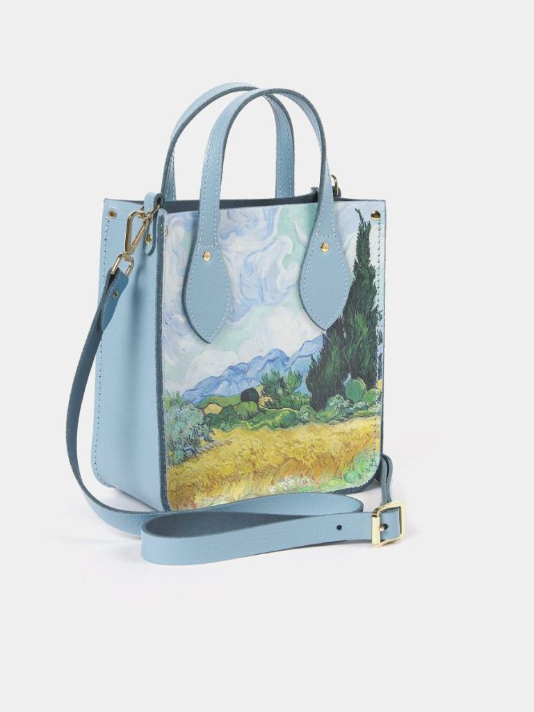 Cambridge Satchel Tote Bags The Mini Tote - Delphinium With A Wheatfield Women - Image 2