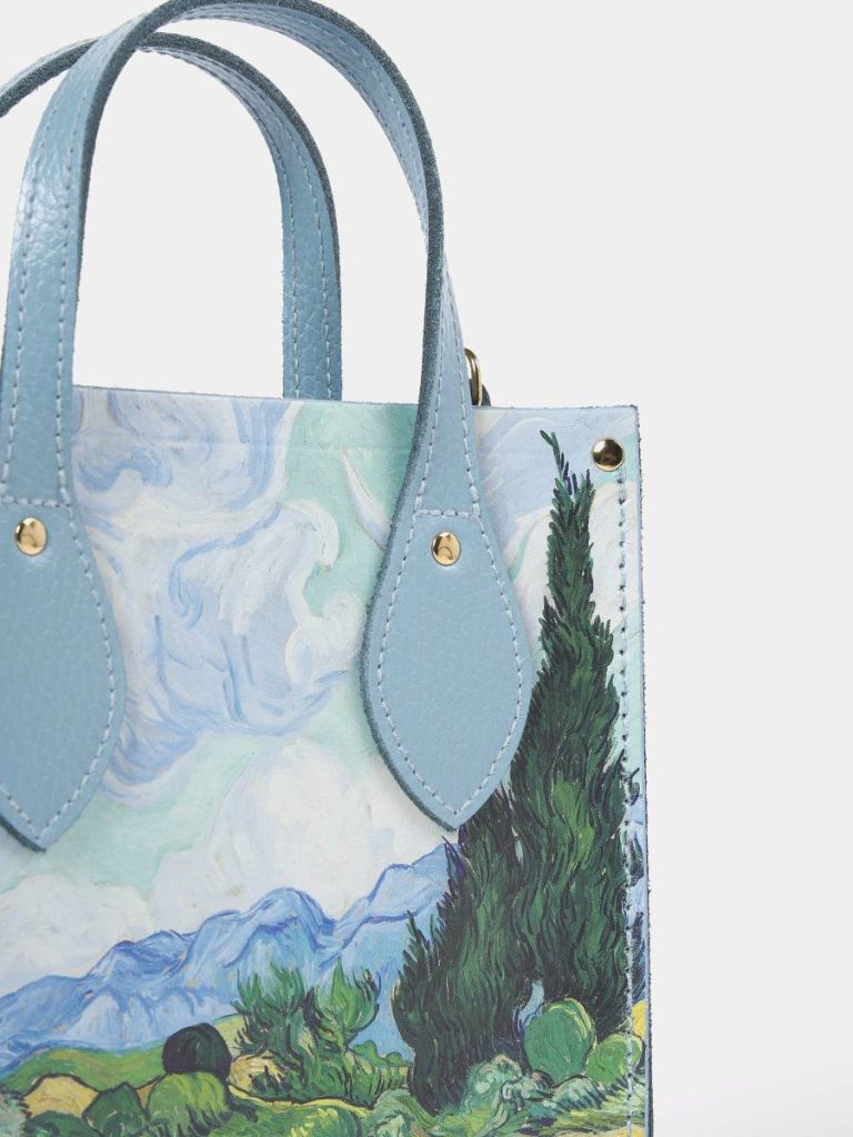 Cambridge Satchel Tote Bags The Mini Tote - Delphinium With A Wheatfield Women - Image 5