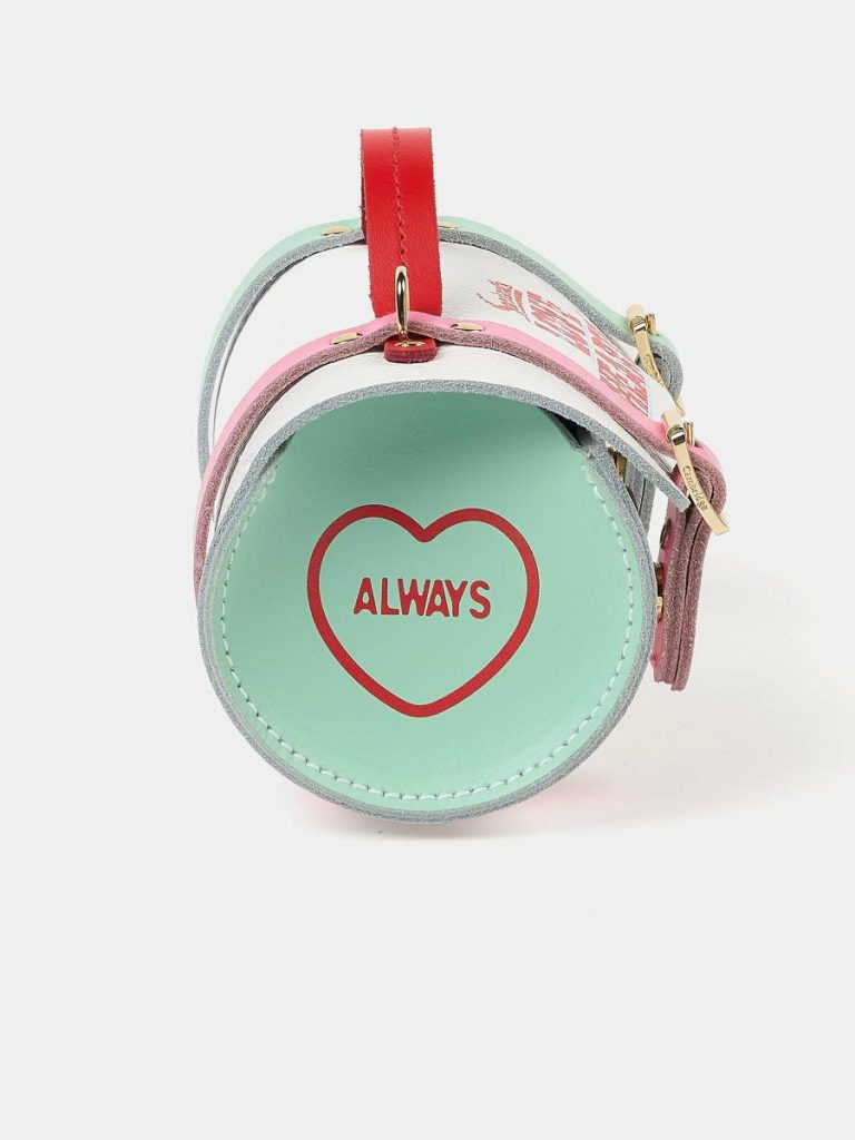 Cambridge Satchel Women Crossbody The Micro-Wide Bowls Bag- Love Hearts Sugar Celtic Grain - Image 5