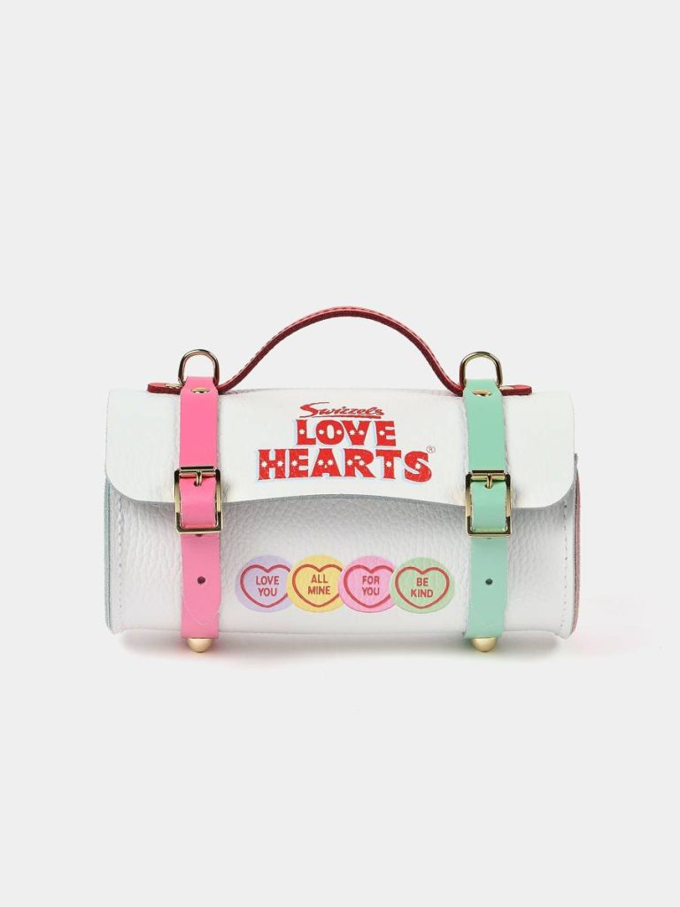Cambridge Satchel Women Crossbody The Micro-Wide Bowls Bag- Love Hearts Sugar Celtic Grain