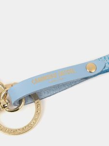 Cambridge Satchel Women The Lanyard - Surf & Royal Foil Crossbody - Image 4
