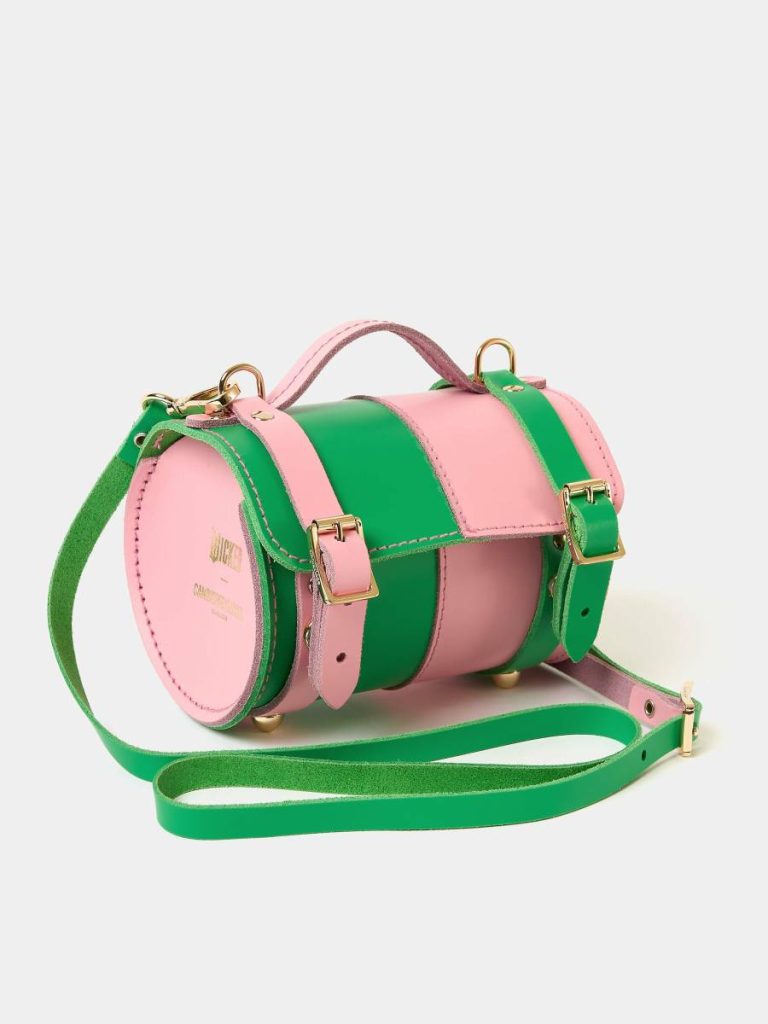 Cambridge Satchel Women The Micro Bowls Bag - Wicked Green And Popular Pink Crossbody - Image 3