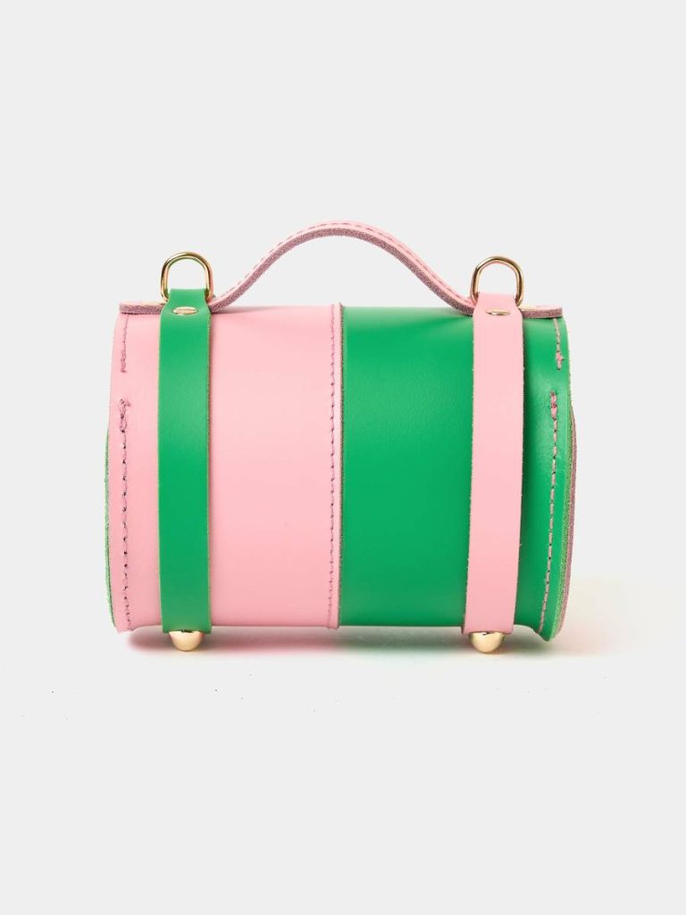 Cambridge Satchel Women The Micro Bowls Bag - Wicked Green And Popular Pink Crossbody - Image 4