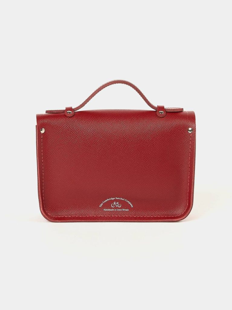 Cambridge Satchel Women The Mini - Red Saffiano Satchels - Image 2