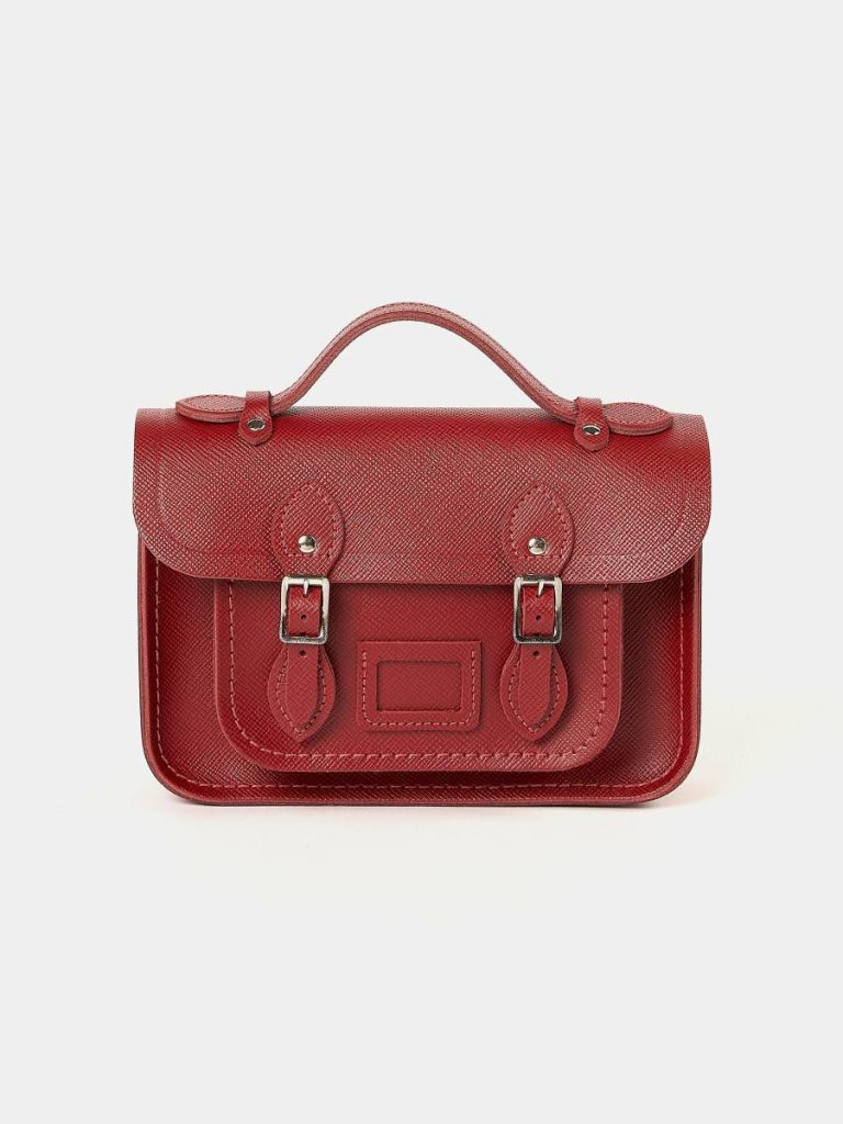 Cambridge Satchel Women The Mini - Red Saffiano Satchels