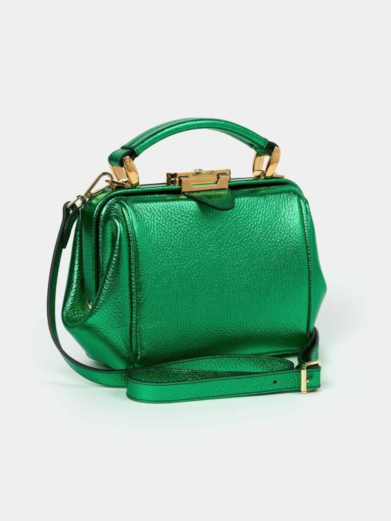 Cambridge Satchel Women The Mini Sophie - Wicked Green Metallic Handbags - Image 3