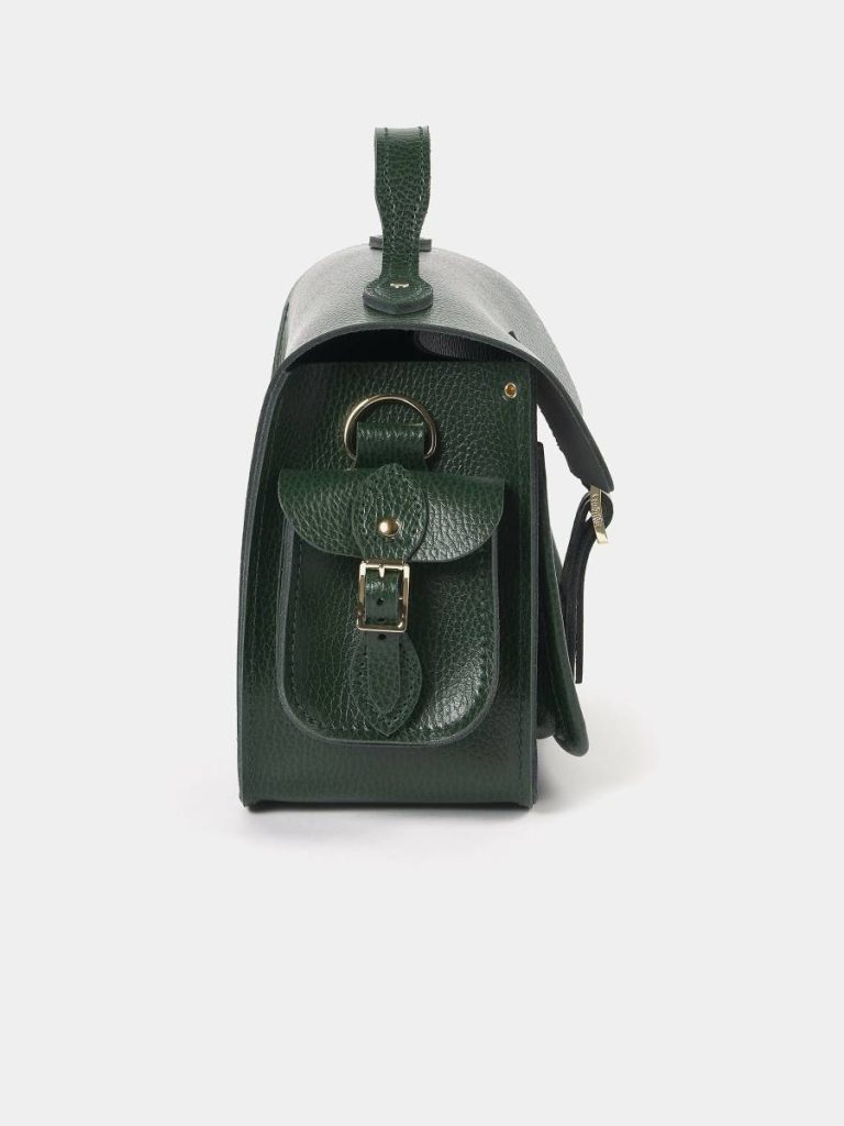 Cambridge Satchel Women The Traveller - Racing Green Celtic Grain & Campbell Tartan Crossbody - Image 4