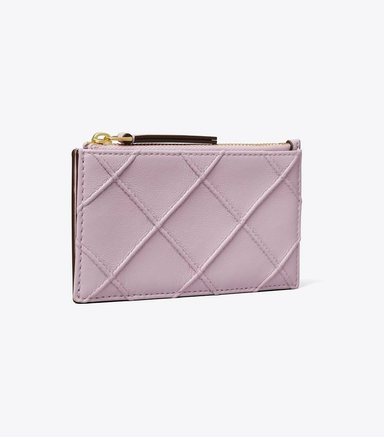 Card Cases Fleming Soft Zip Card Case Women Pale Purple Tory Burch