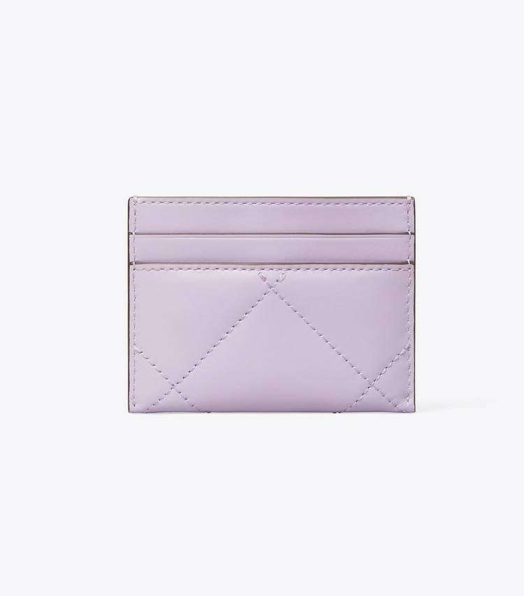Card Cases Tory Burch Women Purple Heather Kira Diamond Quilt Clover Card Case - Image 3
