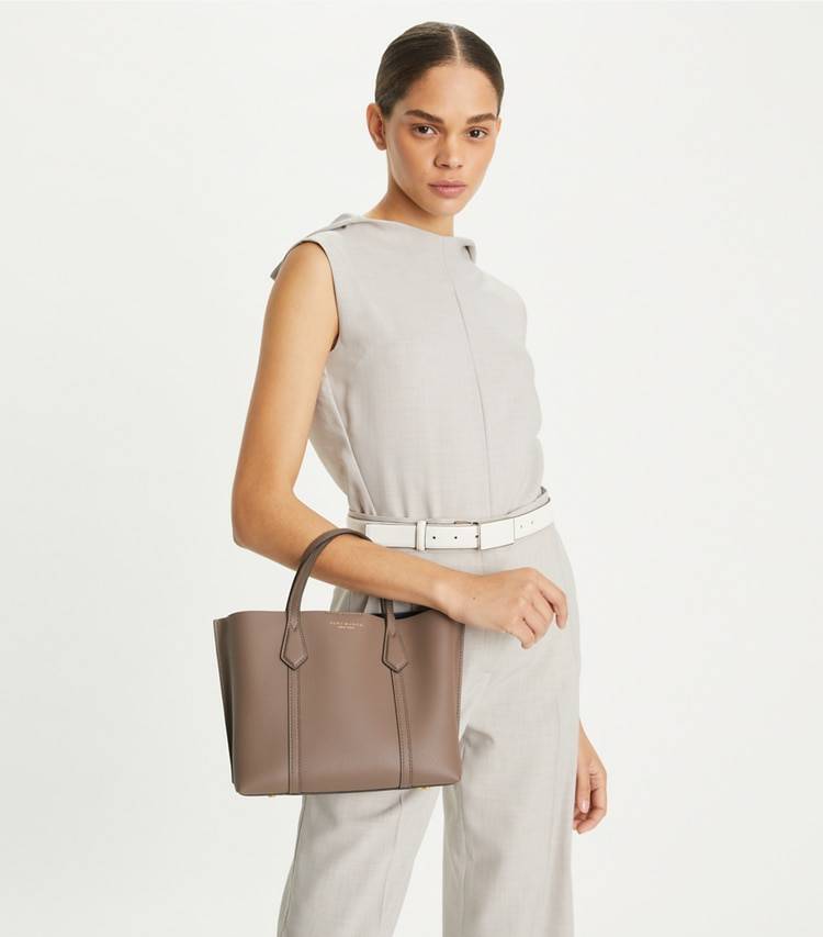 Clam Shell Women Tote Bags Small Perry Triple-Compartment Tote Tory Burch - Image 3