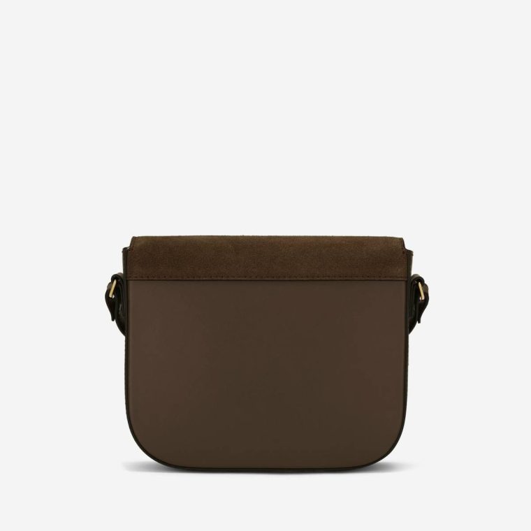 Crossbody Bags Mocha Suede & Mocha Smooth Women The Small Vancouver Demellier - Image 4