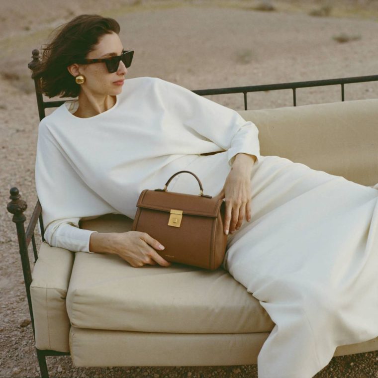 Crossbody Bags The Midi Paris Demellier Tan Smooth Women - Image 2