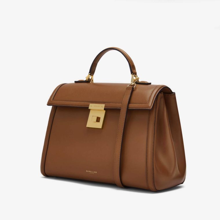 Crossbody Bags The Midi Paris Demellier Tan Smooth Women - Image 3