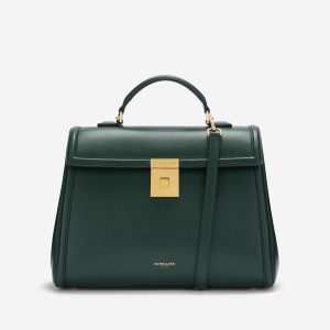 Crossbody Bags The Midi Paris Women Forest Green Smooth Demellier