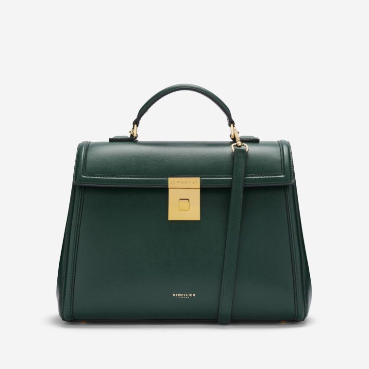 Crossbody Bags The Midi Paris Women Forest Green Smooth Demellier