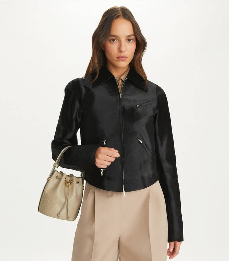 Crossbody Bags Tory Burch Fresh Clay T Monogram Leather Mini Bucket Bag Women - Image 3