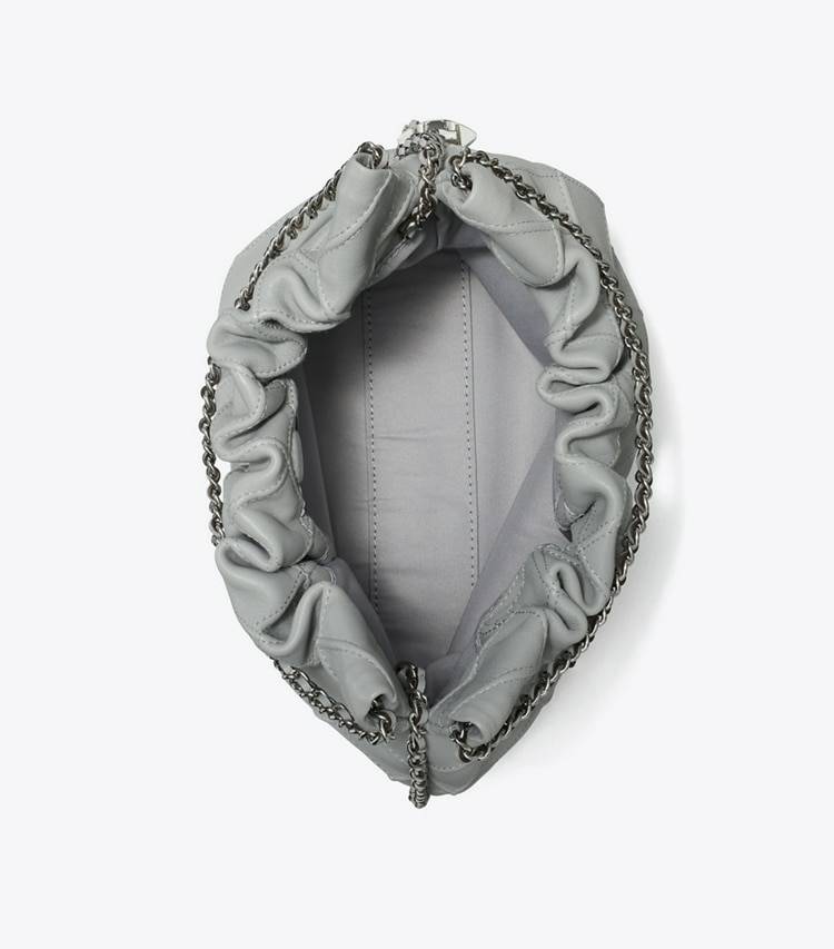 Crossbody Bags Tory Burch Mini Fleming Soft Hobo Bag Gray Women - Image 4