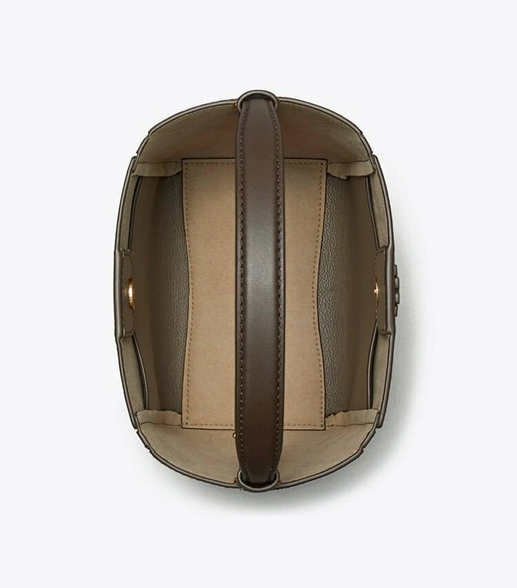 Crossbody Bags Tory Burch Small Mcgraw Colorblock Bucket Bag Women Wild Mushroom Multi - Image 4