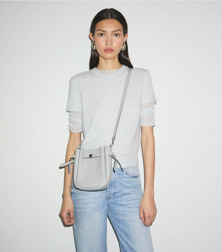 Crossbody Bags Women Light Granite Small Romy Crossbody Tory Burch - Image 2