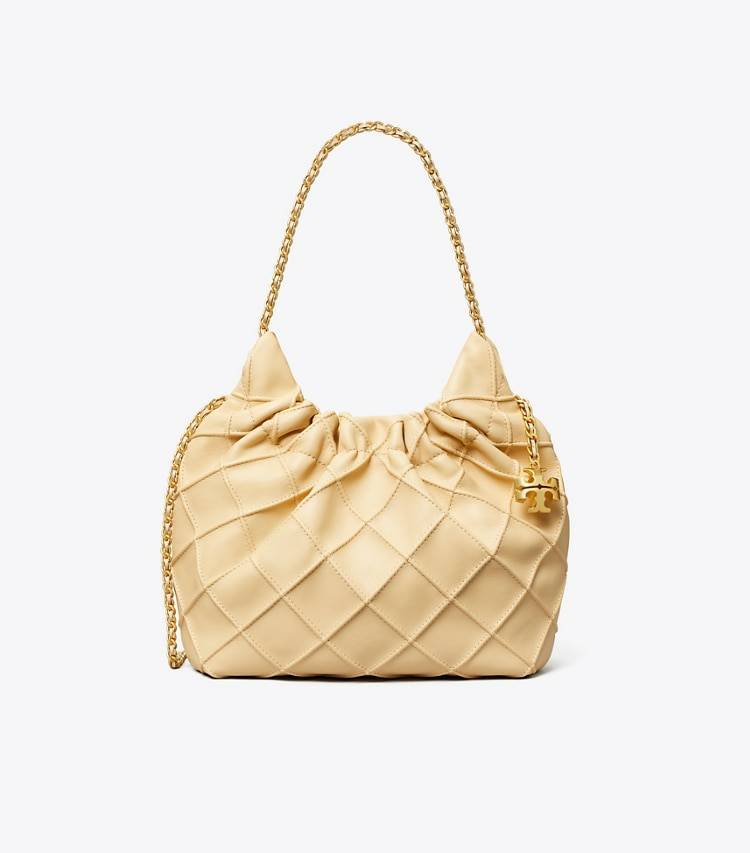 Crossbody Bags Women Tory Burch Mini Fleming Soft Hobo Bag Vanilla Soft Serve - Image 4