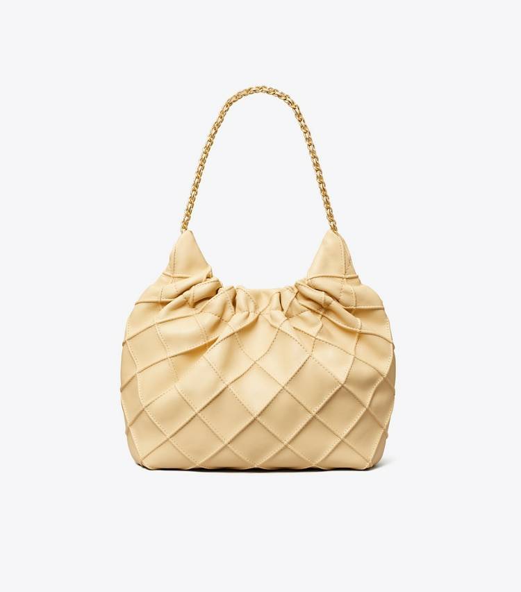 Crossbody Bags Women Tory Burch Mini Fleming Soft Hobo Bag Vanilla Soft Serve - Image 5