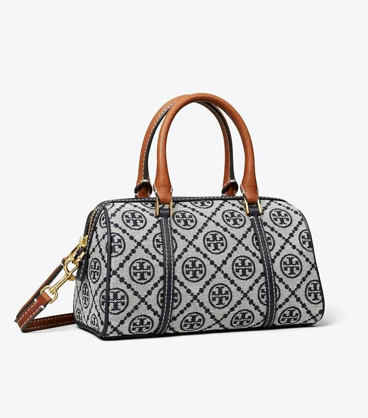 Crossbody Bags Women Tory Burch Tory Navy T Monogram Petite Barrel Bag