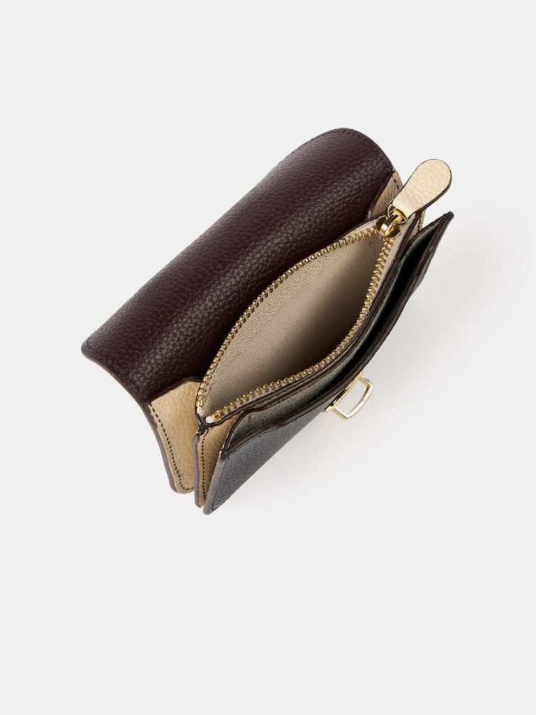 Crossbody Cambridge Satchel Women The Small Push Lock Purse - Bordeaux, Midnight & Clay Madras Grain - Image 4