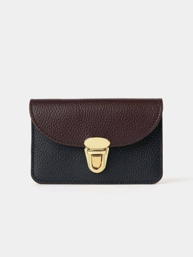Crossbody Cambridge Satchel Women The Small Push Lock Purse - Bordeaux, Midnight & Clay Madras Grain